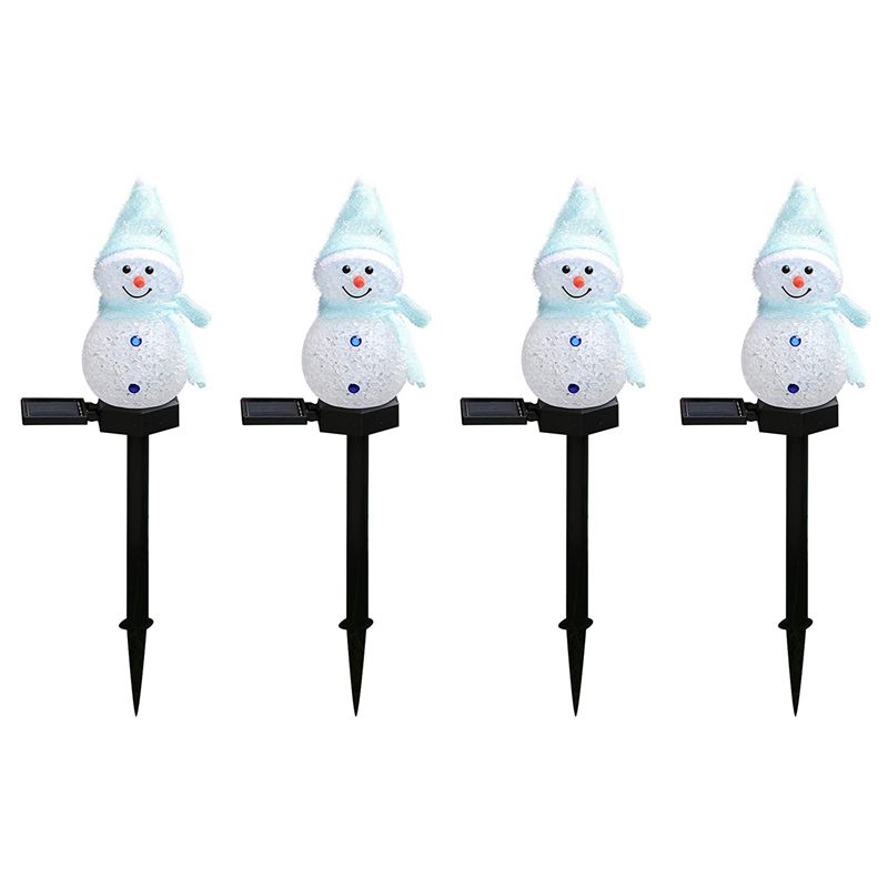 Outdoor Solar Power Xmas Lights - N84R 4X Lampu Tenaga Surya Manusia