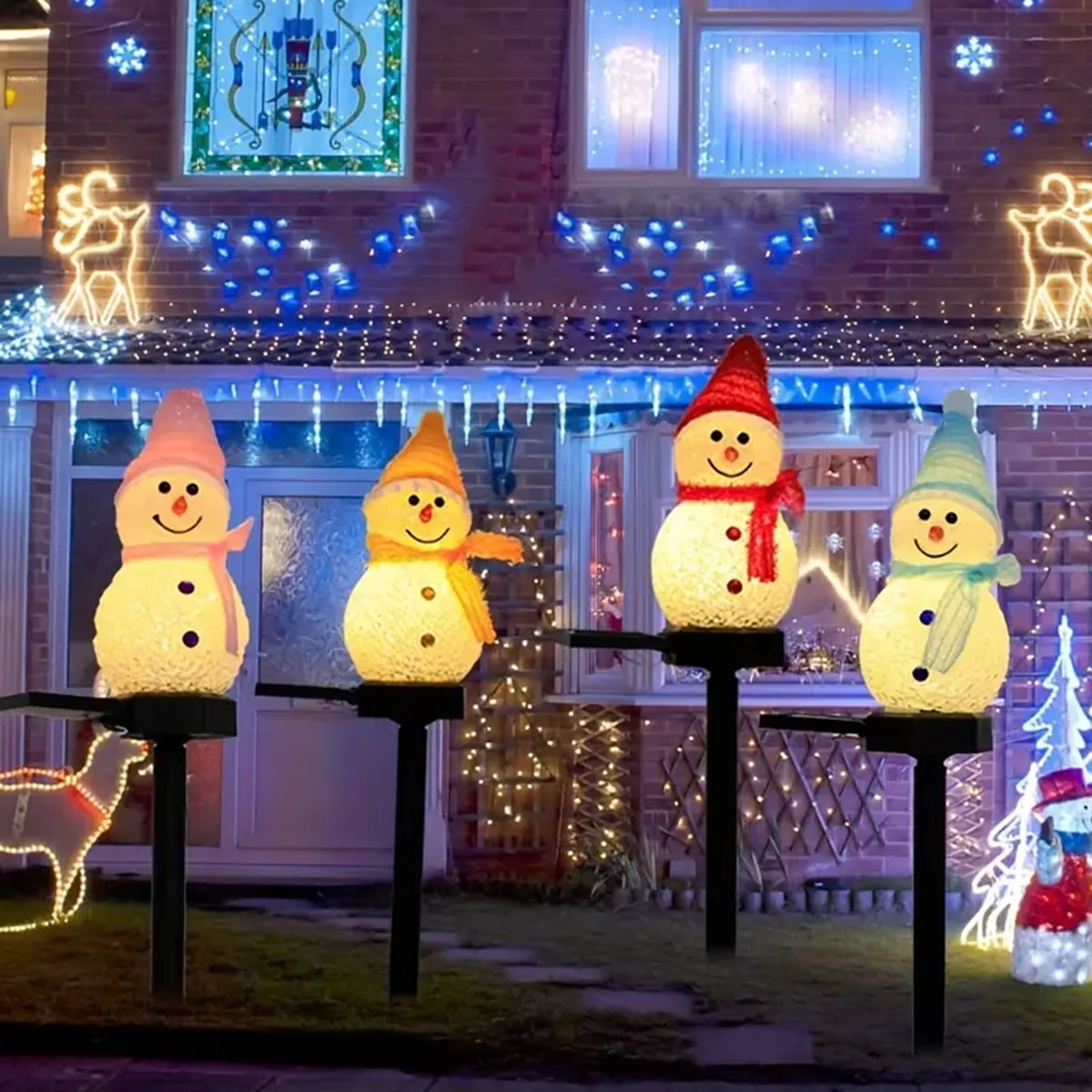 Outdoor Solar Power Xmas Lights - Lampu Taman tenaga surya LED manusia