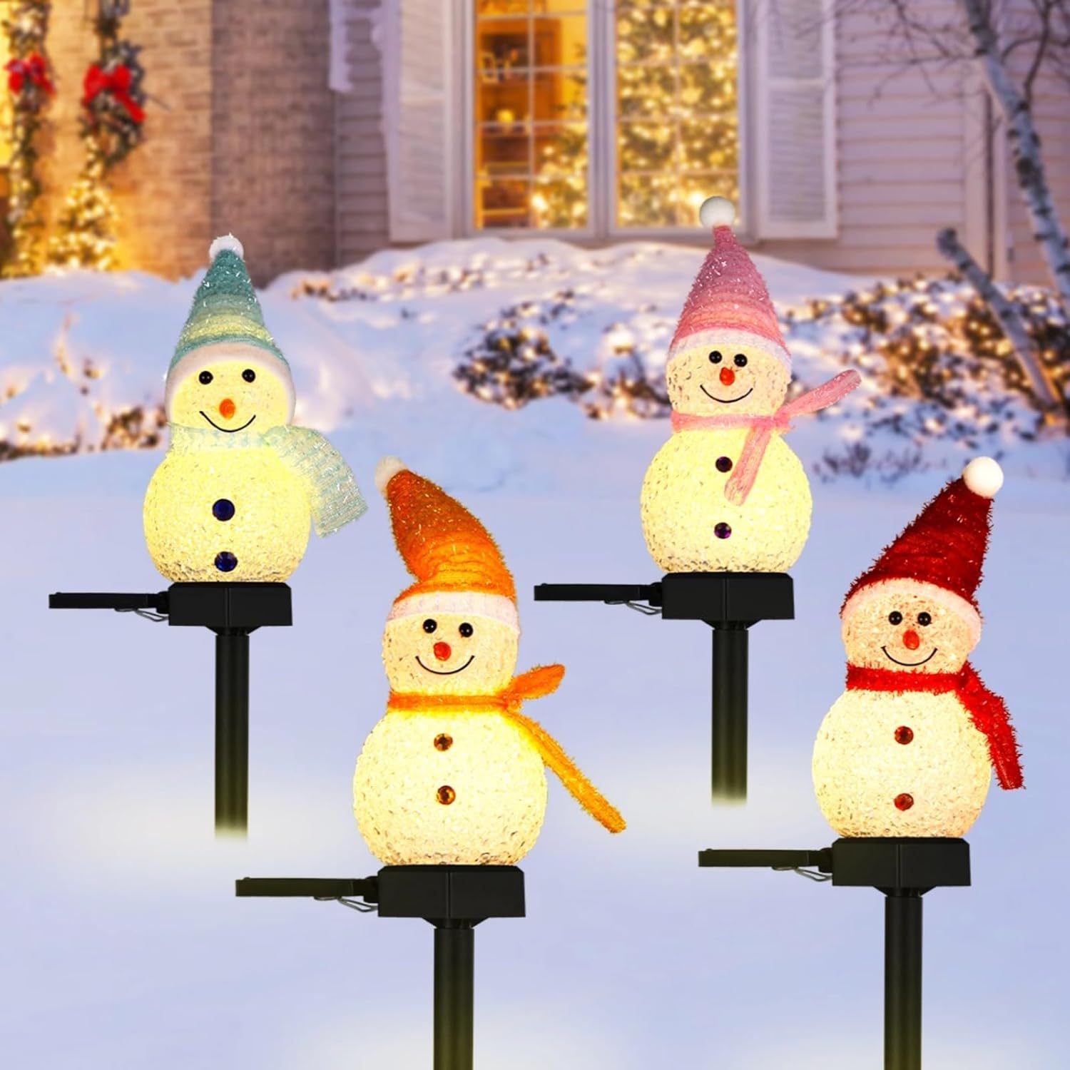 Outdoor Solar Power Xmas Lights - Lampu Taman Tenaga Surya LED Bentuk