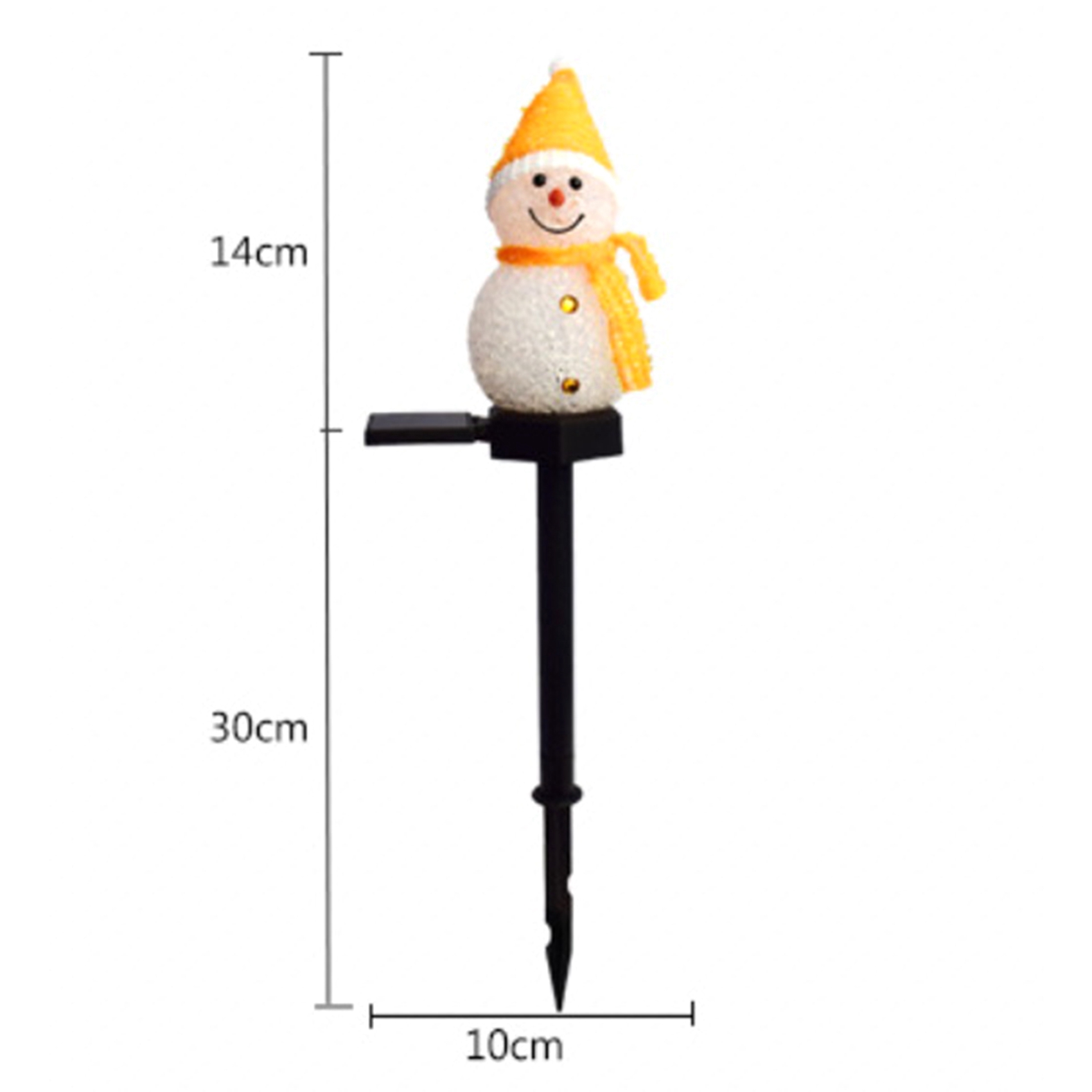 Outdoor Solar Power Xmas Lights - ABAH-Lampu Tenaga Surya Bentuk Manusia Salju,