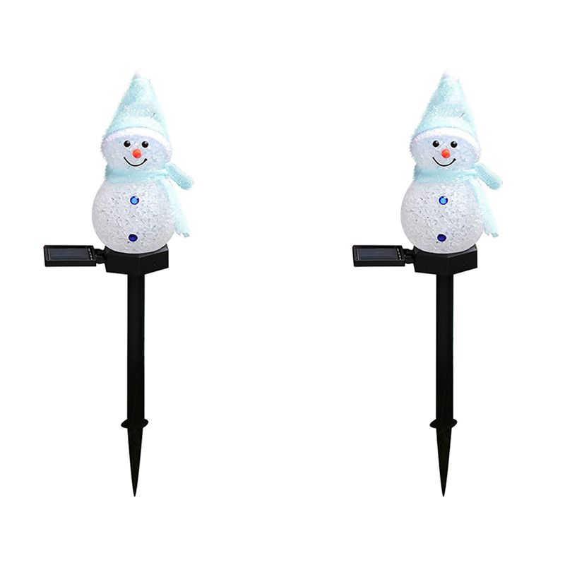 Outdoor Solar Power Xmas Lights - AA81-2X Lampu Tenaga Surya Manusia Salju