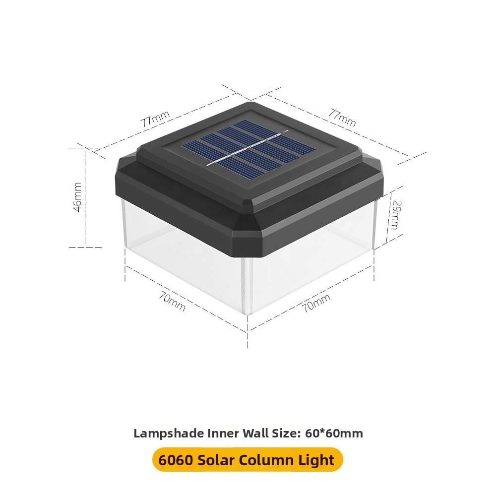 Outdoor Power Post - Lampu Tiang LED Tenaga Surya Tahan
