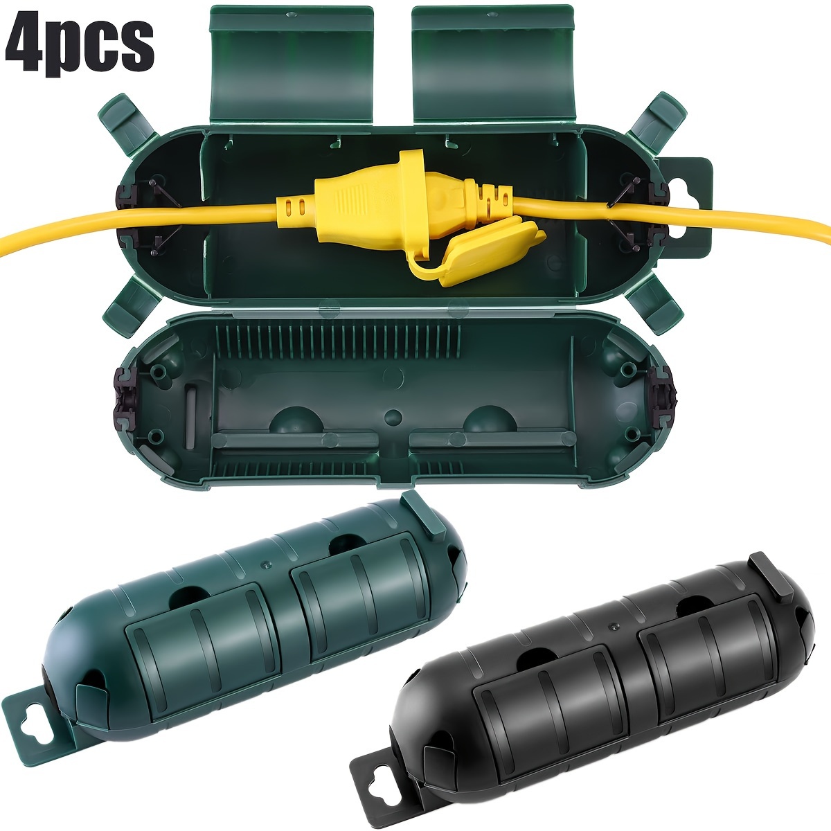 Outdoor Power Outlet Cover - 4 buah segel tutup pengaman kabel