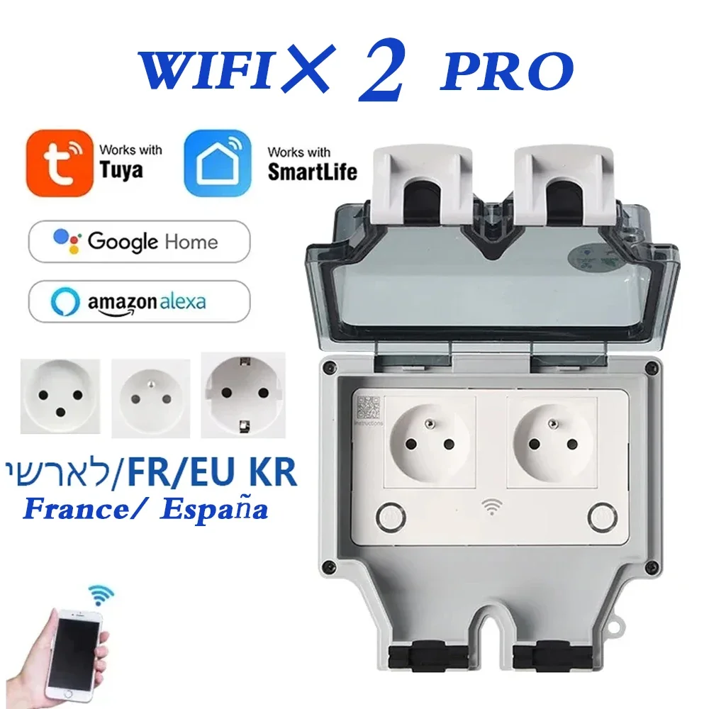 Outdoor Power Outlet With Remote Control - Stopkontak Dinding Listrik Tahan Air Tuya
