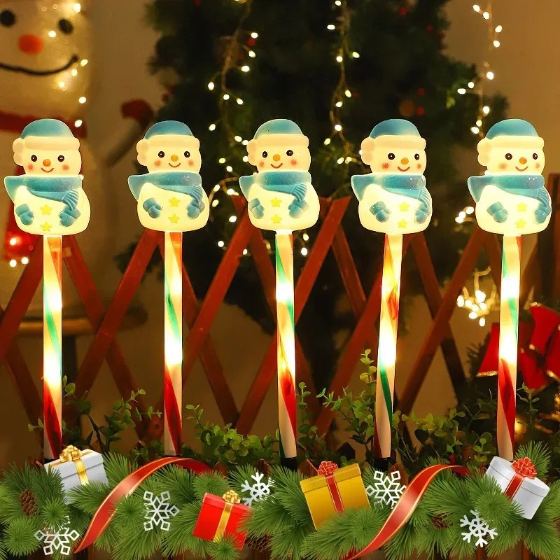 Outdoor Solar Power Xmas Lights - Lampu LED Tenaga Surya Bertema Santa