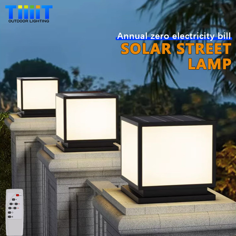 Outdoor Power Post - Lampu Kolom Tenaga Surya LED Luar