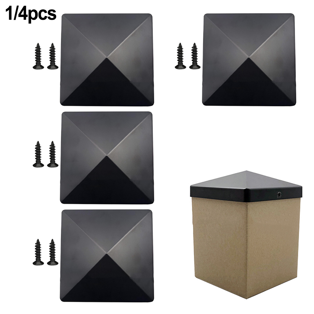 Outdoor Power Post - Topi pos pagar plastik 4 inci,
