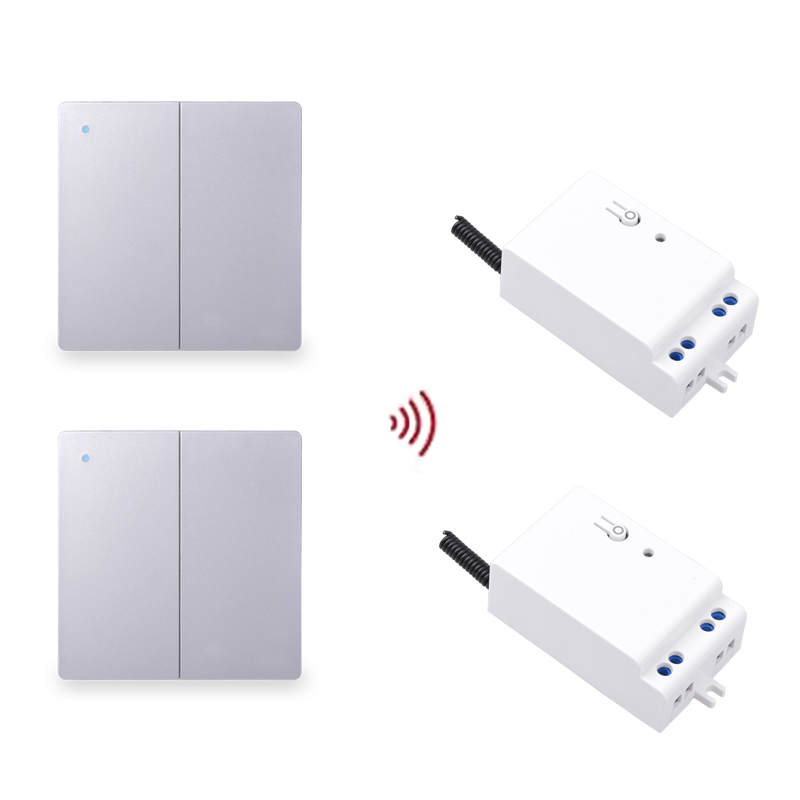 Outdoor Power Outlet With Remote Control - RF433 Saklar Lampu Dinding Nirkabel Remote