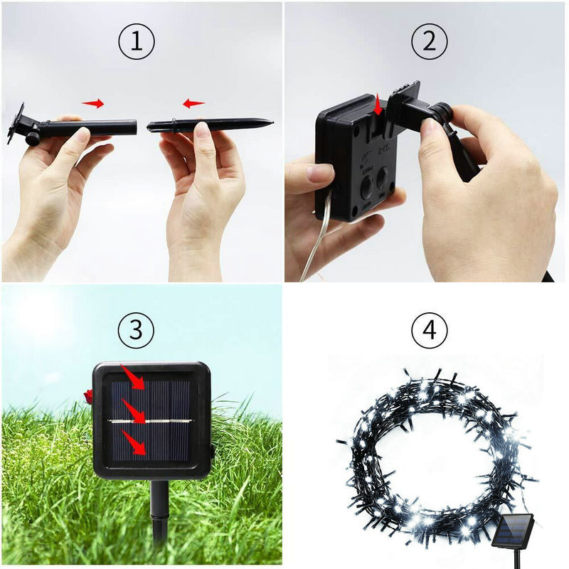 Lampu Tali Peri Bertenaga Sury - Outdoor Solar Power Xmas Lights ulasan dan harga