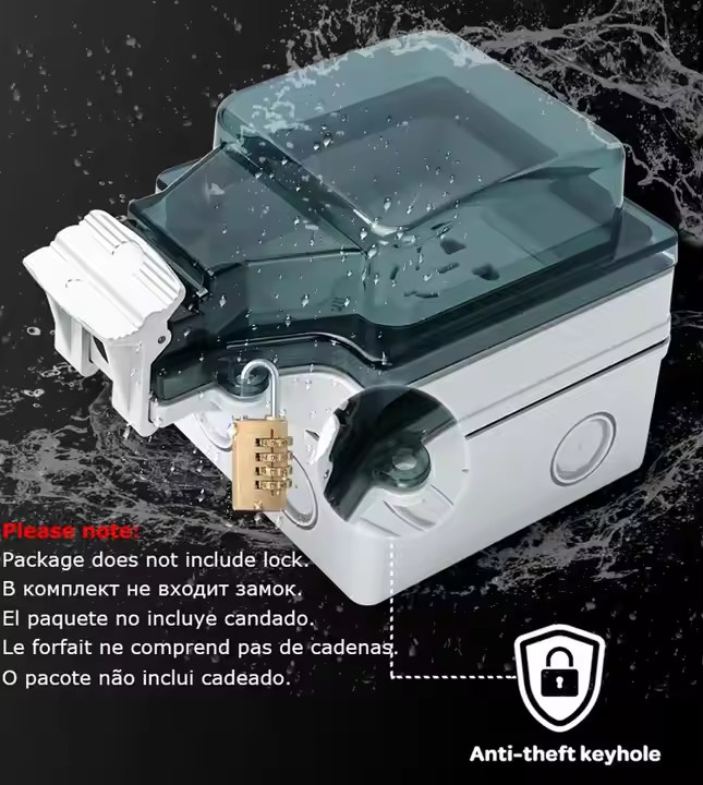 FUNAYA Swiss Tuya Soket Tahan  - Outdoor Power Outlet With Remote Control ulasan dan harga