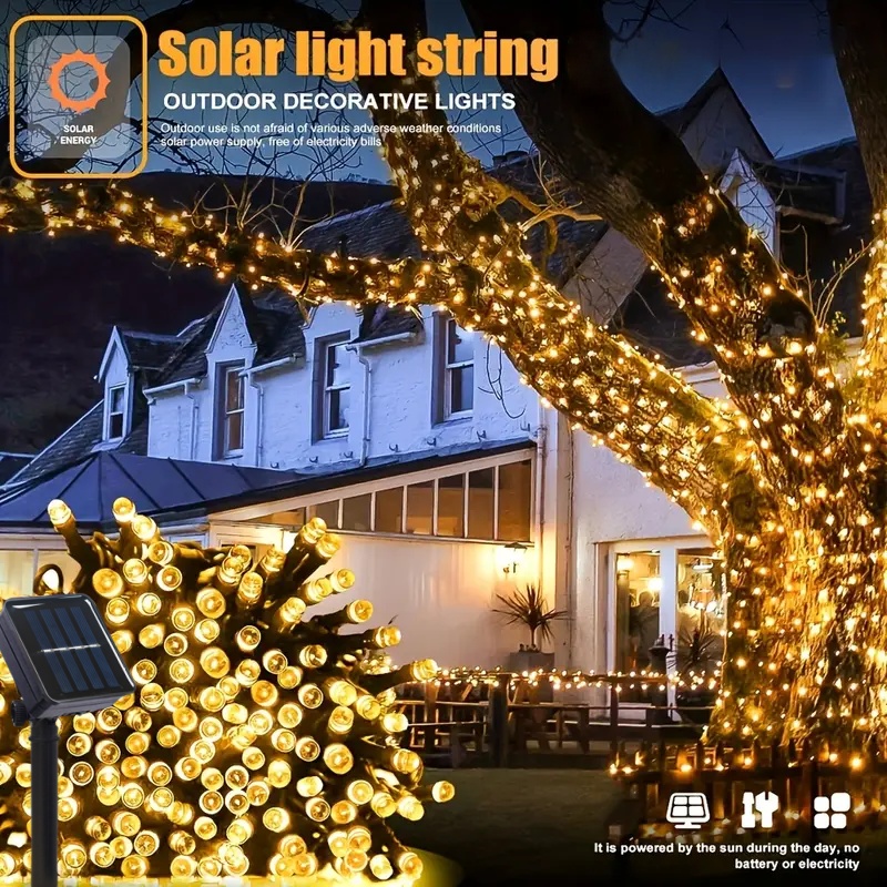 Lampu Tali Surya LED 5M-32M 30 - Outdoor Solar Power Xmas Lights ulasan dan harga