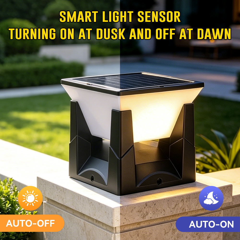 Lampu Tiang Tenaga Surya 3 War - Outdoor Power Post ulasan dan harga