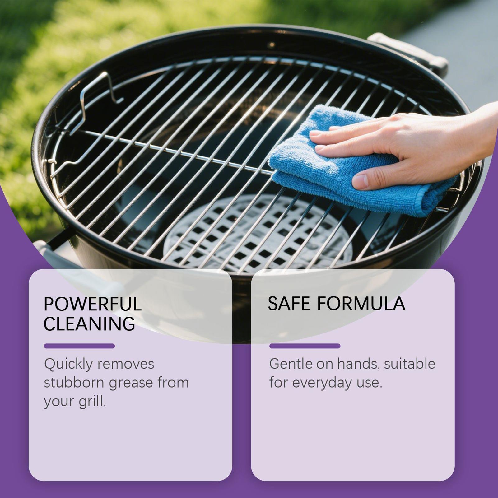 Semprotan pembersih lemak gril - Outdoor Power Grill ulasan dan harga