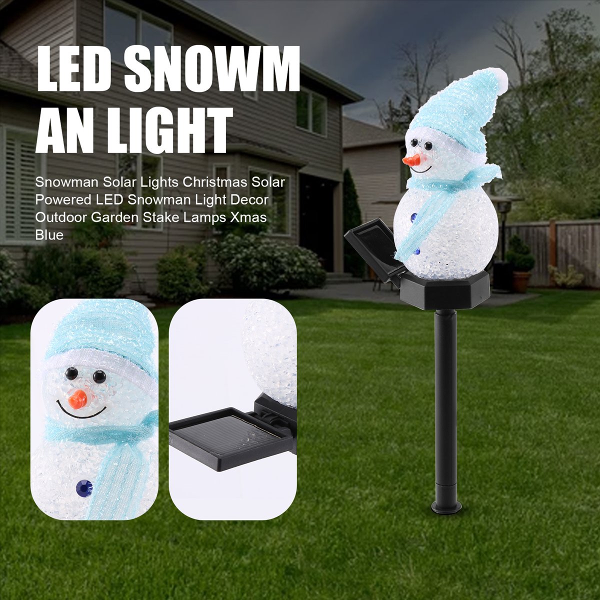 Lampu Salju Tenaga Surya Caref - Outdoor Solar Power Xmas Lights ulasan dan harga