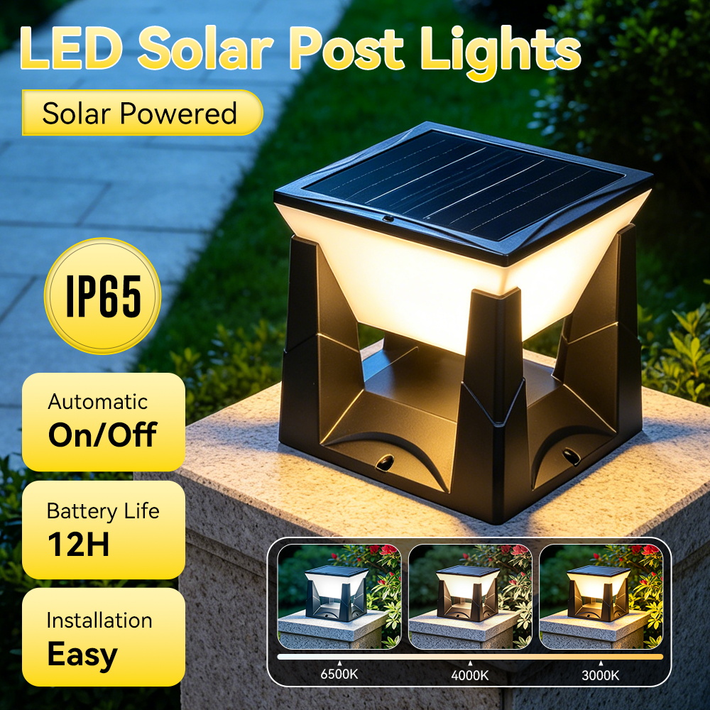 Lampu Taman Tenaga Surya 3 War - Outdoor Power Post ulasan dan harga