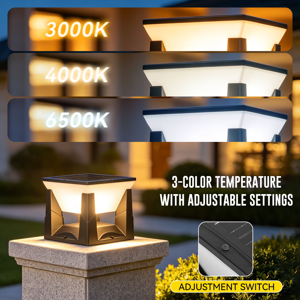 Lampu Taman Tenaga Surya 3 War - Outdoor Power Post ulasan dan harga