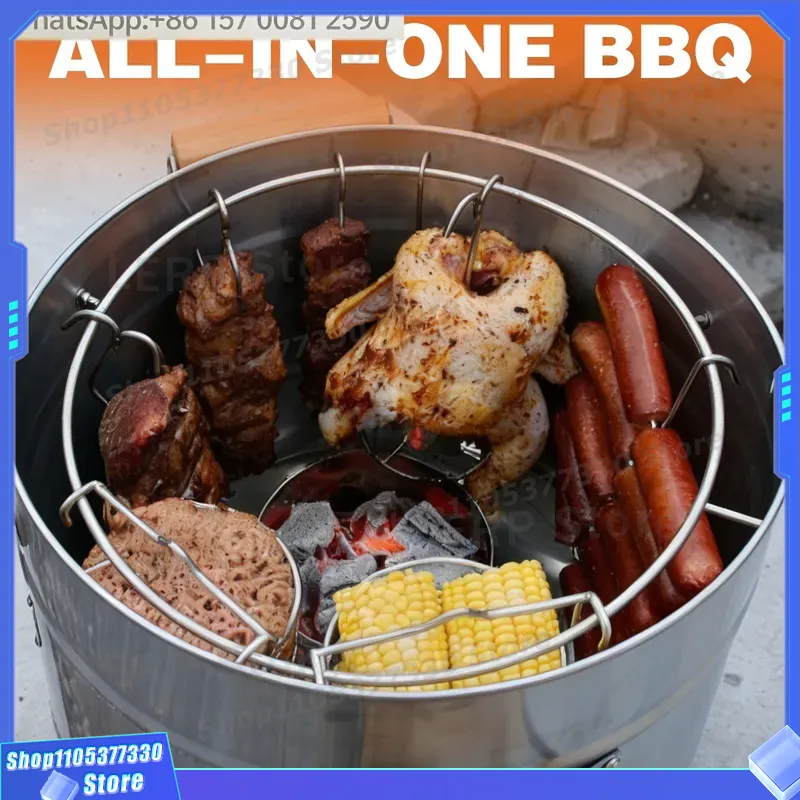 Kompor Tanpa Asap dari Baja Ta - Outdoor Power Grill ulasan dan harga