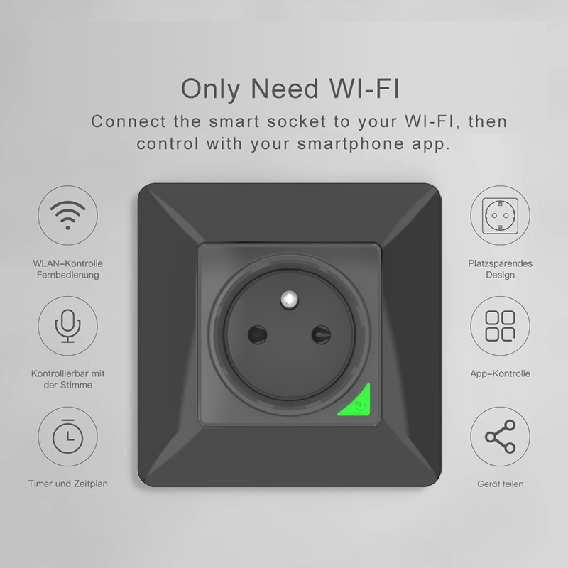 Avoir Zigbee Tuya IP66 Luar Ru - Outdoor Power Outlet With Remote Control ulasan dan harga