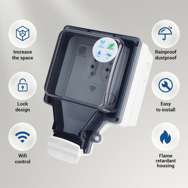 Avoir Tuya soket pintar Wifi I - Outdoor Power Outlet With Remote Control ulasan dan harga
