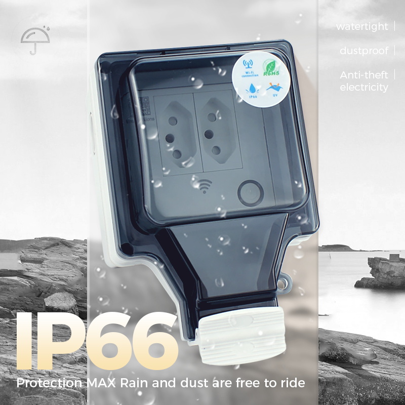 Avoir Tuya soket pintar Wifi I - Outdoor Power Outlet With Remote Control ulasan dan harga