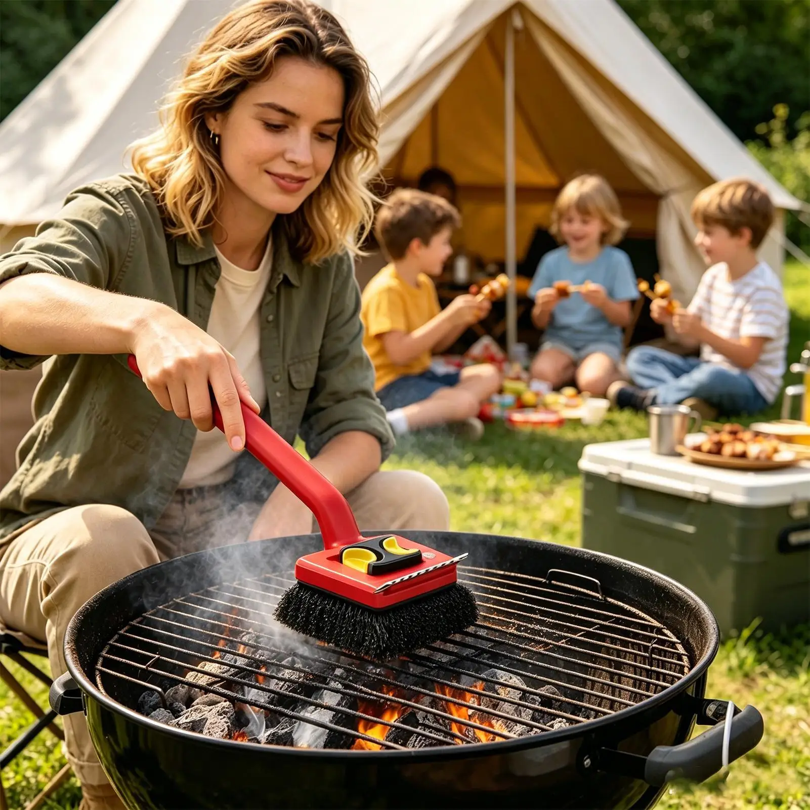 Sikat Panggangan Listrik Gagan - Outdoor Power Grill ulasan dan harga