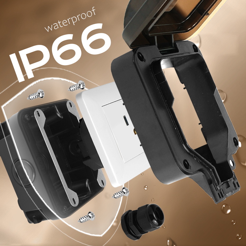 Avoir IP66 soket tahan air din - Outdoor Power Parts ulasan dan harga