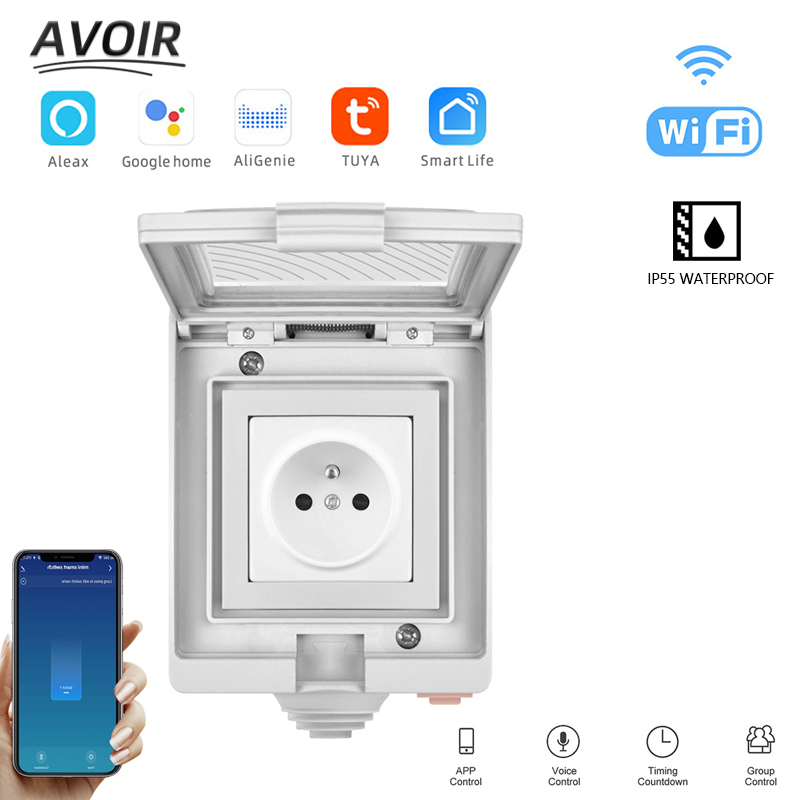 Avoir Tuya Soket Daya Pintar F - Outdoor Power Outlet With Remote Control ulasan dan harga