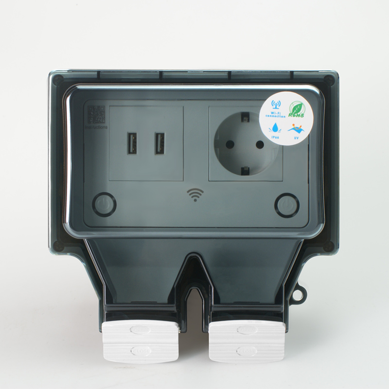 Avoir Tuya IP66 Soket Listrik  - Outdoor Power Outlet With Remote Control ulasan dan harga