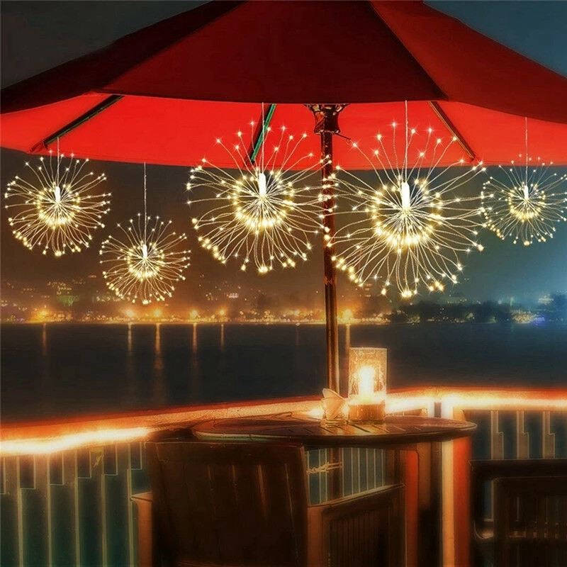 120Led 200 Led Lampu Surya Sta - Outdoor Solar Power Xmas Lights ulasan dan harga