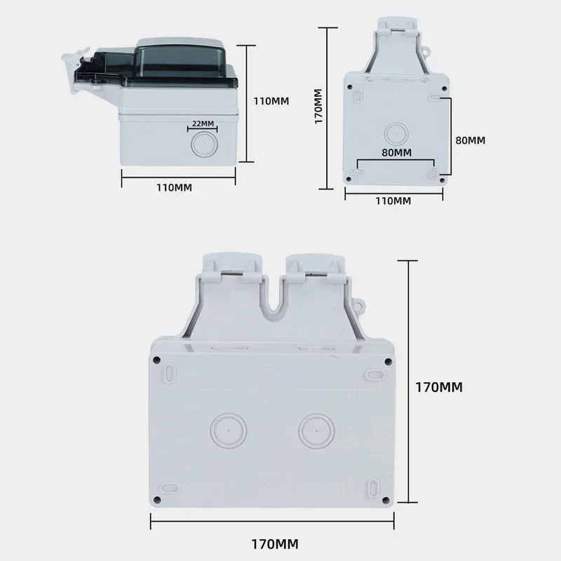 EU FR smart Tuya soket dinding - Outdoor Power Outlet With Remote Control ulasan dan harga