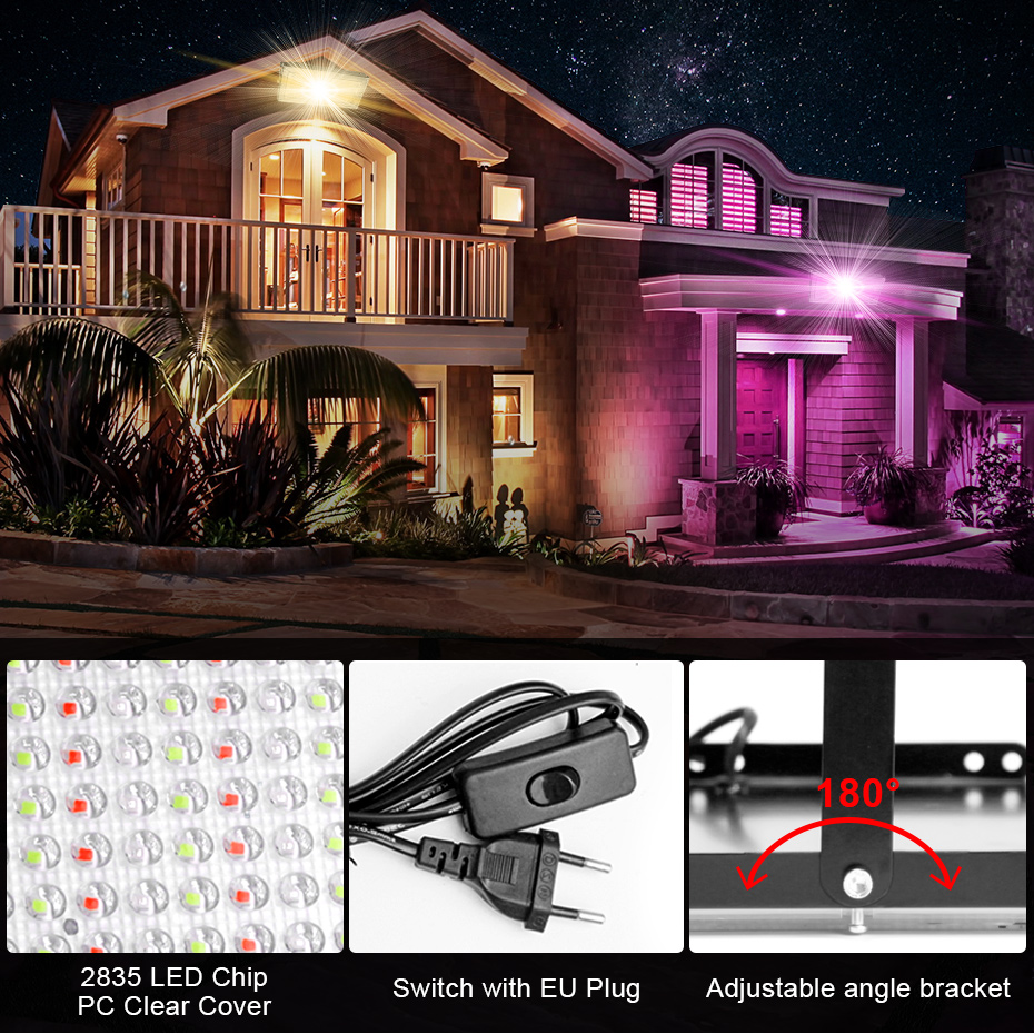 Lampu Sorot LED RGB Tahan Air  - Outdoor Power Outlet With Remote Control ulasan dan harga