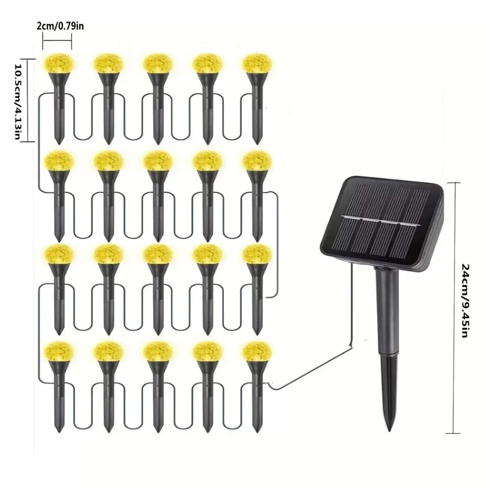 Lampu Taman Tenaga Surya 5M 20 - Outdoor Solar Power Xmas Lights ulasan dan harga