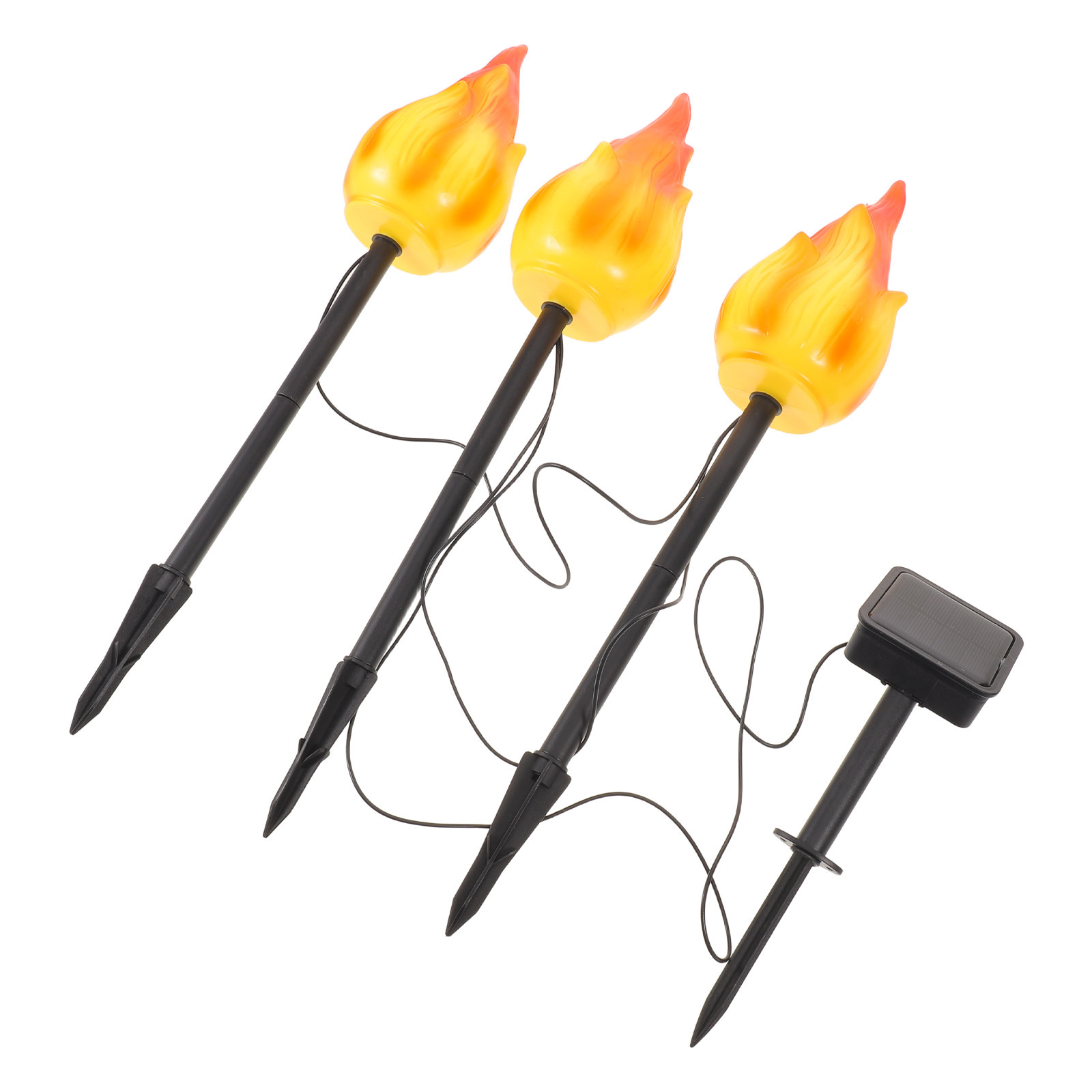 3 Buah Lampu Obor Tenaga Surya - Outdoor Yard Power Stake ulasan dan harga
