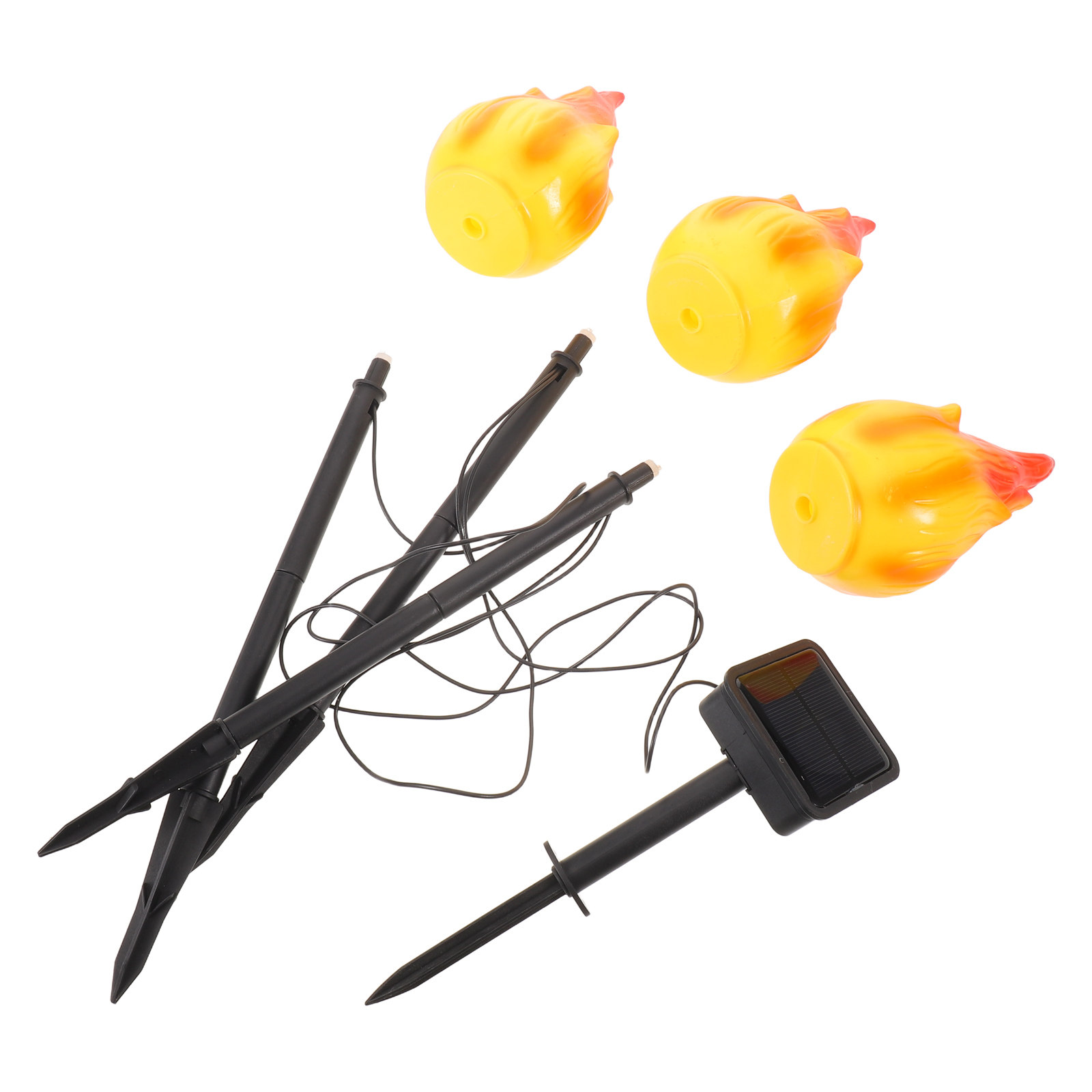 3 Buah Lampu Obor Tenaga Surya - Outdoor Yard Power Stake ulasan dan harga