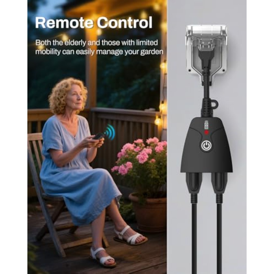 Stopkontak Kontrol Jarak Jauh  - Outdoor Power Outlet With Remote Control ulasan dan harga